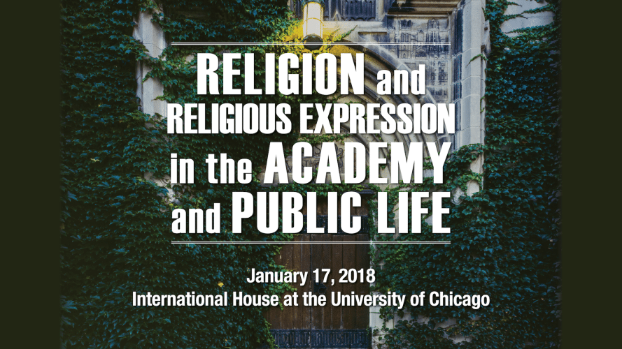 Religion and Religious Expression in the Academy and Public Life